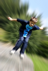 child jumping