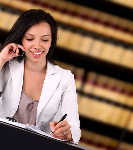 legal nurse at a library doing research